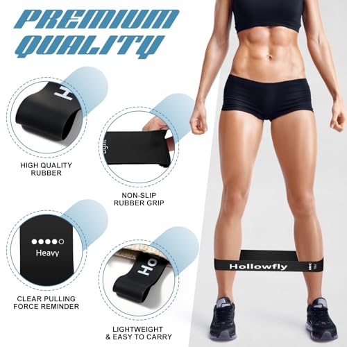 30 Pcs Latex Resistance Bands Resistance Loop Exercise Band for Booty Workout Stretch Exercise Equipment Non Slip Elastic Band for Women Men Home Butt Hip Thigh Fitness Gym Yoga
