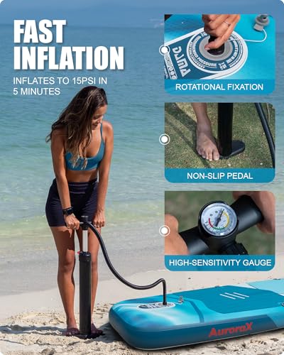 DAMA Stand Up Paddle Board for 2+1 People and Pets, Extra Wide All-Around Stable Design for Beginners, Family Use on Lakes, Rivers & Coastal Waters, 450 lbs Capacity, 11'6" x 34" x 6" - color: blue 11'6"*34"*6"