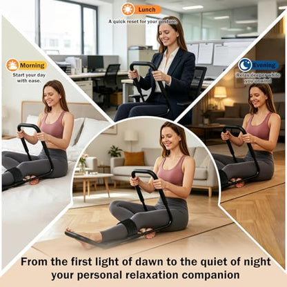 Hamstring Stretcher for Knee Extension, Adjustable Leg Stretcher for Flexibility, Calf, Hip & Lower Back Stretching Equipment, Knee Stretcher for Mobility, Yoga, Physical Therapy & ACL Recovery