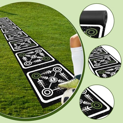 Colaxi Agility Ladder Mat Pad Footwork Practice Foldable Soccer Nonslip Speed Training Equipment for Coordination Balance