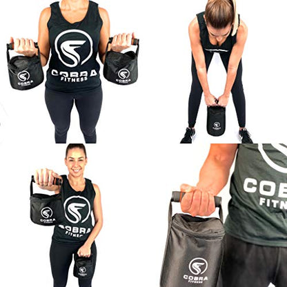 6 Pcs Adjustable Heavy Fitness Power Sandbag, Portable Adjustable Canvas Sand Kettlebell Soft Sand Bag, Weightlifting Dumbbell for Home Training, Fitness, Yoga Workout, Small, Medium, Large
