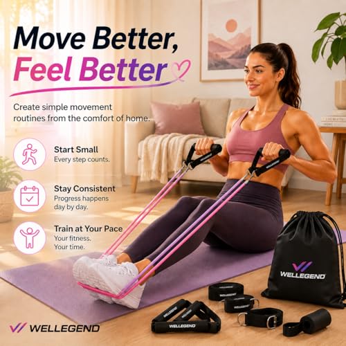 Resistance Bands Set with Handles, Door Anchor & Ankle Straps, 100 lbs Stackable Exercise Bands, 5 TPE Resistance Tubes for Home Workout, Strength Training, Yoga & Pilates