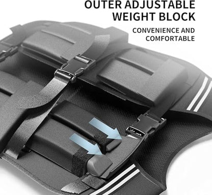 PROIRON Adjustable Weighted Vest 1-22lb/2-44lb,Strength Training Weight Vests for Men Women with Removable Weights, Body Weight Vest for Running Workout Walking Fitness Cardio,Home Gym Equipment - size: 2LB-44LB