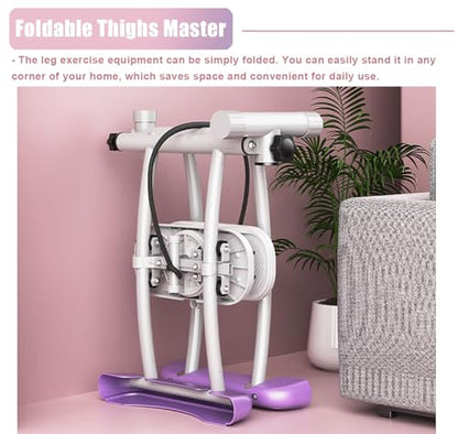 Ski Training Machine Elderly Women Thigh Training Machine, Pelvic Floor Exercise Equipment 330LB Load-Bearing, Fitness Beginner Slimmer, Rotating Legs Trainer