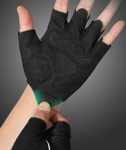 Fingerless-Gym-Gloves for Men Women - Breathable Anti-Slip Fitness Gloves for Pull Up, Dumbbells, Cycling