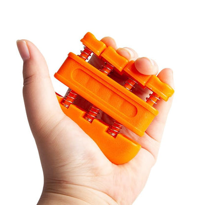 Grip Strength Trainer, Hand Grip Exerciser Strengthener Forearm with Adjustable Resistance 11-132 Lbs (5-60kg) - color: orange