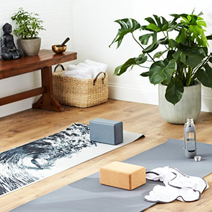 Manduka Yoga Block - Fine-Grain Block, Yoga Equipment, Home Gym Accessory, Pilates Tool, Lightweight for Travel, Extra Firm Workout Accessory with Comfortable Edges - size: 4" x 6" x 9"