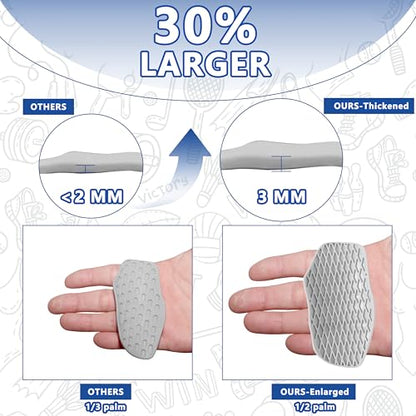 Large Anti-Slip Gym Workout Grips for WeightLifting,Silicone Hand Protector - color: Gray