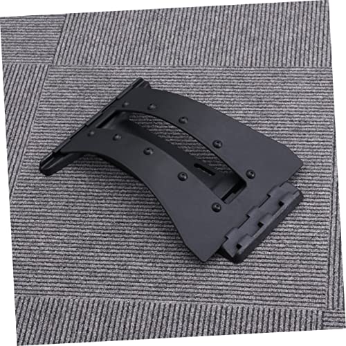 Beavorty 2Pcs Back Support Stretcher for Lumbar Spine Relief Portable Device for Stretching and Flexibility Black Waist Relaxation Mat for Relief