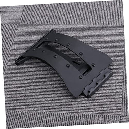 Beavorty 2Pcs Back Support Stretcher for Lumbar Spine Relief Portable Device for Stretching and Flexibility Black Waist Relaxation Mat for Relief