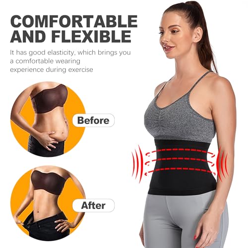 Sauna Belt for Women Weight Loss, Lower Belly Fat Sauna Waist Trainer, Stomach Sweat Band