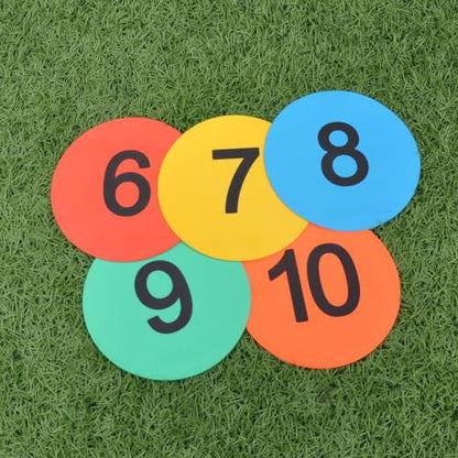 8inch Numbered Floor Spot Markers - style: 6-10