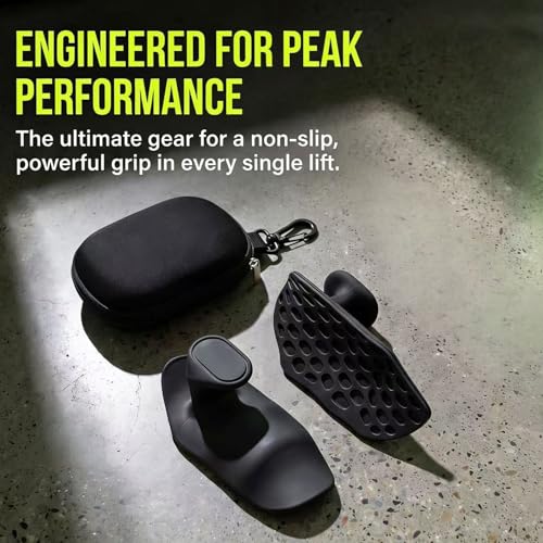 Silicone Gym Grips for Weight Lifting, Anti Slip Workout Grips for Women Men, Palm Protection Gym Hand Grips Alternative, Rubber Weightlifting Grips Pads for Barbell, Pull Up, Training