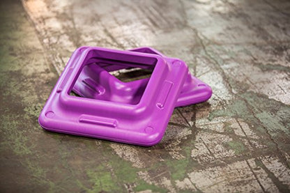 The Step Original Health Club Aerobic Step Riser, Violet, Pair (91123)