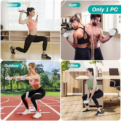 LIFERUN Single Steel Adjustable Dumbbell, 5/10/15lb Free Weight Single Dumbbell, Non-Slip and Comfortable Foam Handle, Adjustable Single Dumbbell for Home Gym Office Exercise - style: 10lb