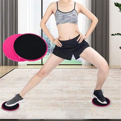 KYOFIS Dual Sided Gliding Discs, Fitness Exercise Sliders Core Exercise Sliders Full Body Workout for Pilates Yoga Fitness Equipment Accessories(Red)