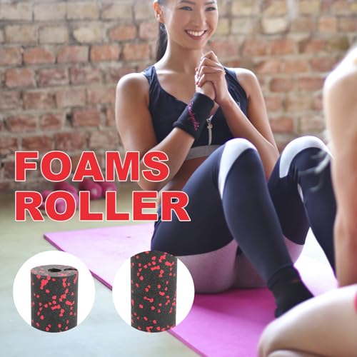 Happyyami Mini Foam Roller for Yoga and Fitness Lightweight Massage Column for Muscle Relief Backbend Support Non-Slip Design for Home Use and Travel