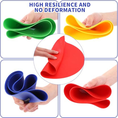 9 Inch Poly Spots, 10PCS Anti-Slip Spot Markers Floor Spots, Waterproof Flat Filed Cones Poly Dots for Agility Drills, Basketball, Football Training, Sport Activities and Exercise