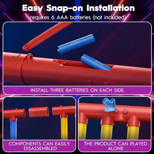 Upgraded Reflex Drop Stick Game Hand Eye Coordination & Reaction Training Toy with Remote, Solo/Dual Play, 3 Speeds,Fun Catch Falling Stick Game for Adult,Teen & Family（8 Sticks）