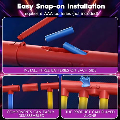Upgraded Reflex Drop Stick Game Hand Eye Coordination & Reaction Training Toy with Remote, Solo/Dual Play, 3 Speeds,Fun Catch Falling Stick Game for Adult,Teen & Family（8 Sticks）