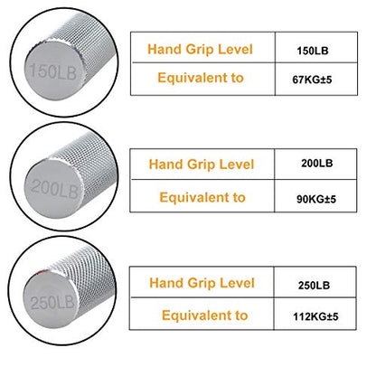 Hand Grip Strengthener,3 Pack (150,200,250lbs) Grip Strength Trainer Forearm Strengthener Hand Strengthener for Home Gym & Office - color: Silver