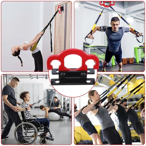 Resistance Band Wall Anchors,Workout Wall Mount Anchor,Band Wall Mounts Gym Anchor,Band Hooks, Space-Saving Wall-Mounted Clip for Home Gym Workouts,for Strength Training,Fitness,Physical Therapy