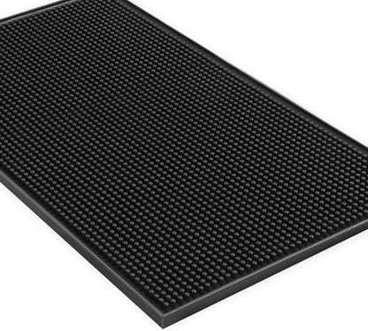 Extra Large (31.5 inch by 16 inch) Thick Rubber Service Bar Mat for Home Kitchen Counter Mat, Bartender Bar Mat, Dish Drying Mat, 2 Packs Black - size: 31.5x16 inches(2 Packs, Black)