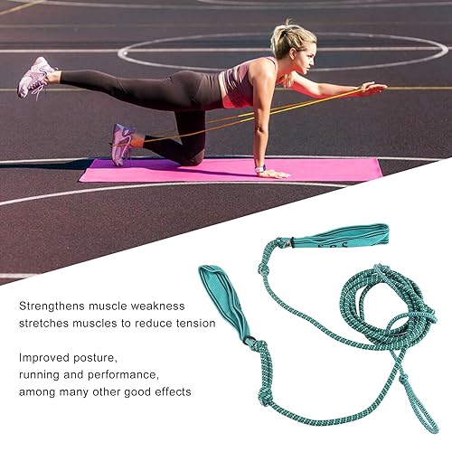 Yoga Stretching Strap with Handle, 8mm SPS Intermediate Muscle Spiral Stabilization Training Sport Stretches Rope for Exercise and Flexibility