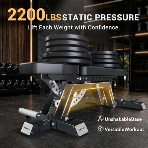 Keppi Fitness Bench6000 Weight Bench, Commercial Grade FID Workout Bench - color: Gross Black