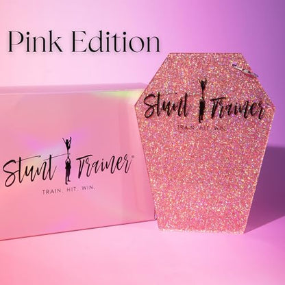 Pink Stunt Trainer – Cheerleading Flyer Balance Board for Stunt Practice | Improve Core Strength, Stability & Body Control | Compact Training Tool for Flyers of All Levels