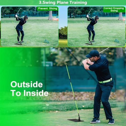 Golf Alignment Rod Golf Training Stick for Putting and Golfs Swing Drills Steel and Fiberglass Construction Swing Trainer