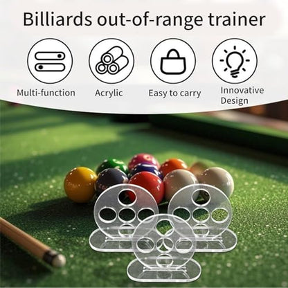 Pool Cue Practice Equipment Portables Billiard Practice Device for Travel Friendly Skills Development Precisions Cue Alignment Trainer