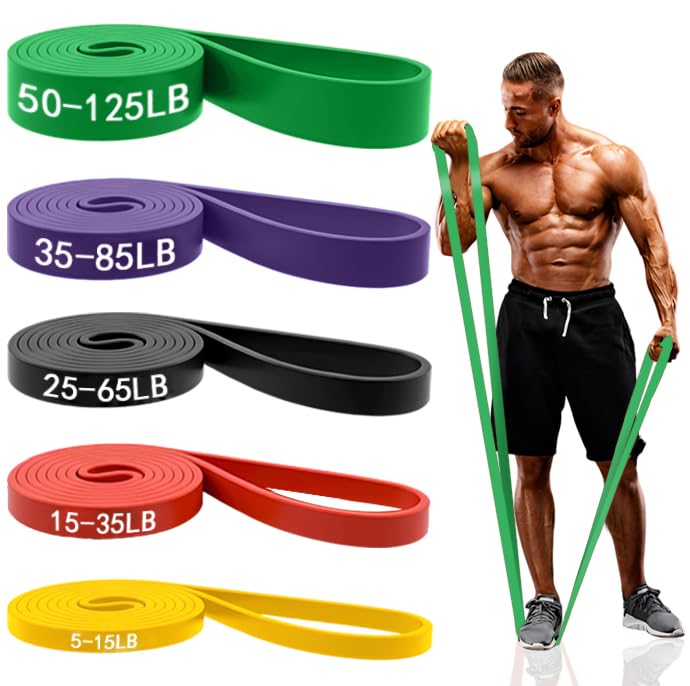 5PCS Resistance Bands for Working Out, Pull Up Assistance Bands Set - color: 5PCS