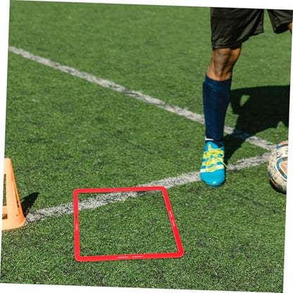 6pcs Football Training Rings Portable Agility Circles for Speed Training Boys and Girls Adult Accessory Set