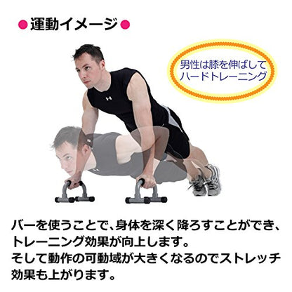 ALINCO Push Up Bar, Dip Bar, Dip Stand, Push-ups, Muscle Training, Metabolism Enhancement, Health Equipment, Household Use, Easy Assembly