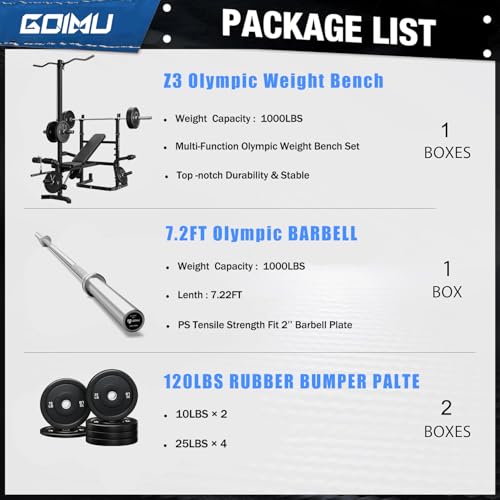 Z3 900LBS Olympic Weight Bench Set with Leg Extension, 9 in 1 Workout Press with Preacher Curl Pad and LAT Pulldown, Strength Training Bench for Home Gym - color: 120lbs Plates and Bar