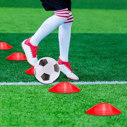 Professional Agility Ladder Speed Training Equipment Set-20ft Agility Ladder,12 Soccer Cones, 4 Agility Hurdles, Running Parachute, Suitable for Soccer Football Basketball Training
