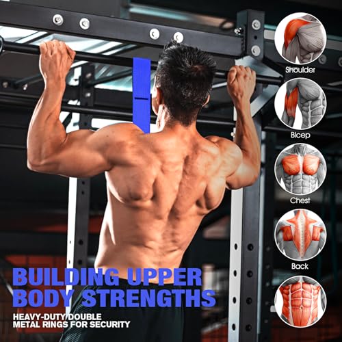 Pull Up Assistance Bands, Resistance Bands for Pull Up Bar Workout, Adjustable Heavy Duty Pull Up Assist Equipment with 4 Assistance Bands, Home Gym Fitness Exercise Strength Training