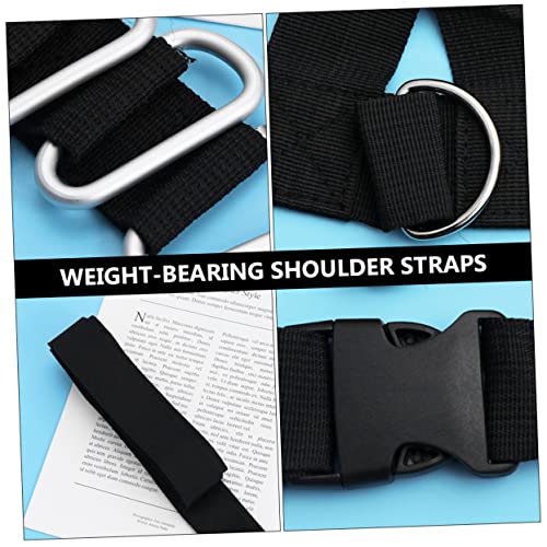 Toyvian 2pcs Resistance Sled Harness Shoulder Straps Weight Bearing Fitness Belt for Strength Training Running Speed Enhancement Suitable for Professional Sports and Outdoor Workouts