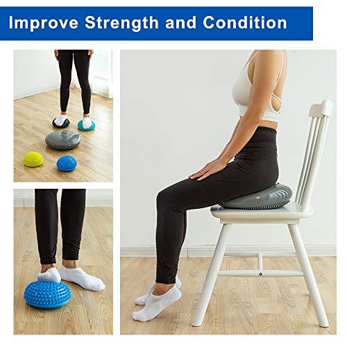 StrongTek Wedge & Balance Pod Set – Build Agility, Core Strength & Joint Stability for Yoga, Rehab, Fitness Training