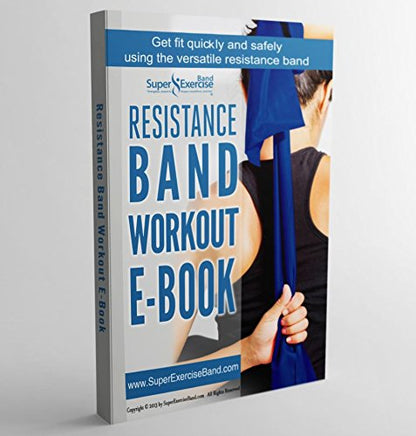 USA 14" x 3" Extra Long Latex Free Mini Loop Bands in 3, 5, 10 Pack Sets. 10 Strengths for Resistance Training, Stretching, Yoga, Toning. Plus an Exclusive iPhone App and E-Book. - color: k. Blue MEDIUM Loop Band 10 Pack