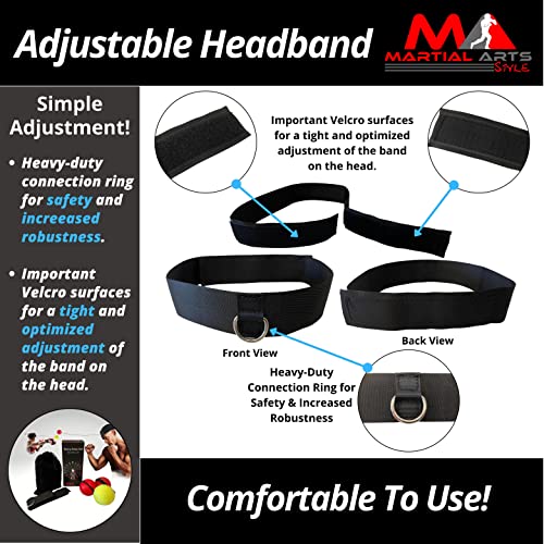Boxing Reflex Ball Headband, Punching Ball Headband, MMA Training Equipment, Boxing Equipment, Home Workout Equipment for Men, Kids Boxing Set, Boxing Reflex Ball