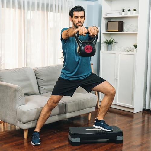BalanceFrom Kettlebell Sets 30lbs, 45lbs, 50lbs, 75lbs 3 or 4 Piece Strength Training Kettlebells Weight Set, Multiple Sizes - style: 50 lbs Set