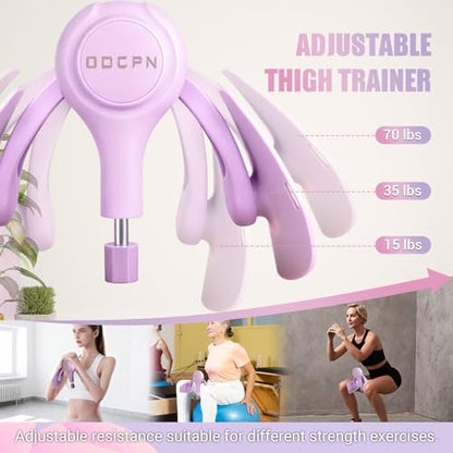 Body-Building Apparatus, Purple Fitness Equipment Set with Resistance Bands and Carry Bag