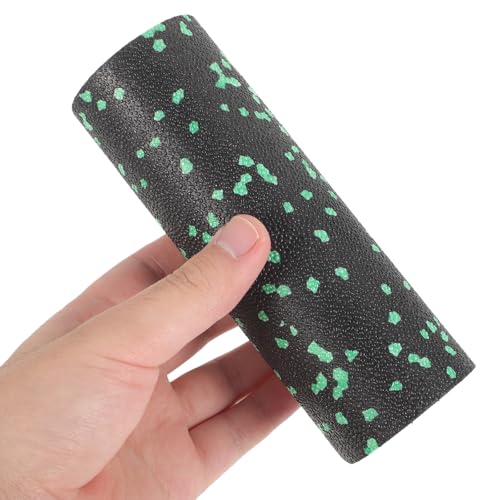 IMIKEYA Portable Compact Exercise Foam Roller for Muscle Massage, Lightweight Hollow Fitness Massager for Legs and Body, Green Travel-Friendly Massage Column for Exercise and Relaxation