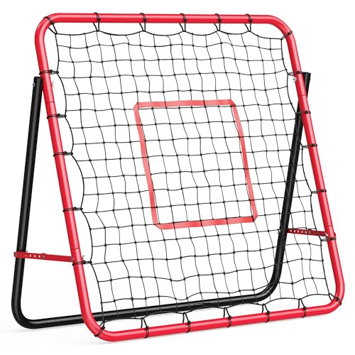Adjustable Multi-Sport Bounce Backer Net – Dual Surface Pitchback Trainer for Soccer, Football, Baseball, Volleyball & Softball – Durable, Portable, Easy Setup for Backyard or Field, Great for