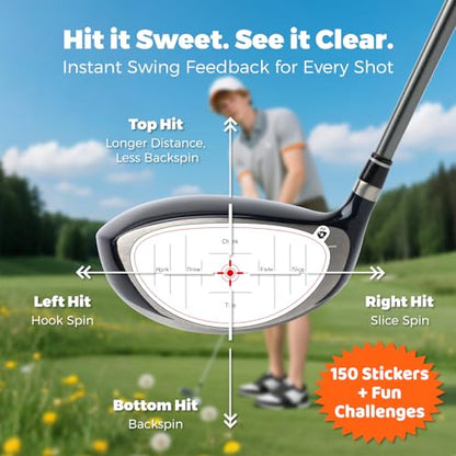 Golf Impact Tape, Golf Training Aid for Instant Impact Feedback - style: 150PC-Right-Handed Stickers