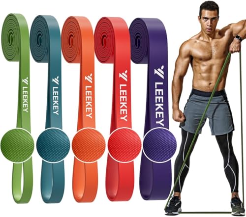 Pull Up Assistance Bands,Muit Levels Resistance Bands for Senior/Adults,Exercise Bands with Door Anchor, Strength Bands for Fitness Training, Physical Therapy,Home Gym Workouts - color: 5-125LB Candy Color