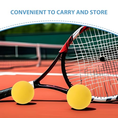 BESTonZON 4-Pack High Elastic 2.16 Inch Hollow Core Training Balls for Sports Speed Agility Practice Indoor Outdoor