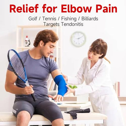 FitBeast Flex Therapy Bar, Tennis Elbow Therapy Bar - Ideal for Relieve Tendonitis Pain & Improve Grip Strength, Fitness Resistance Bar for Golfers Elbow & Tendinitis, Twist Bar for Physical Therapy - color: 2 Piece Set - Green Blue